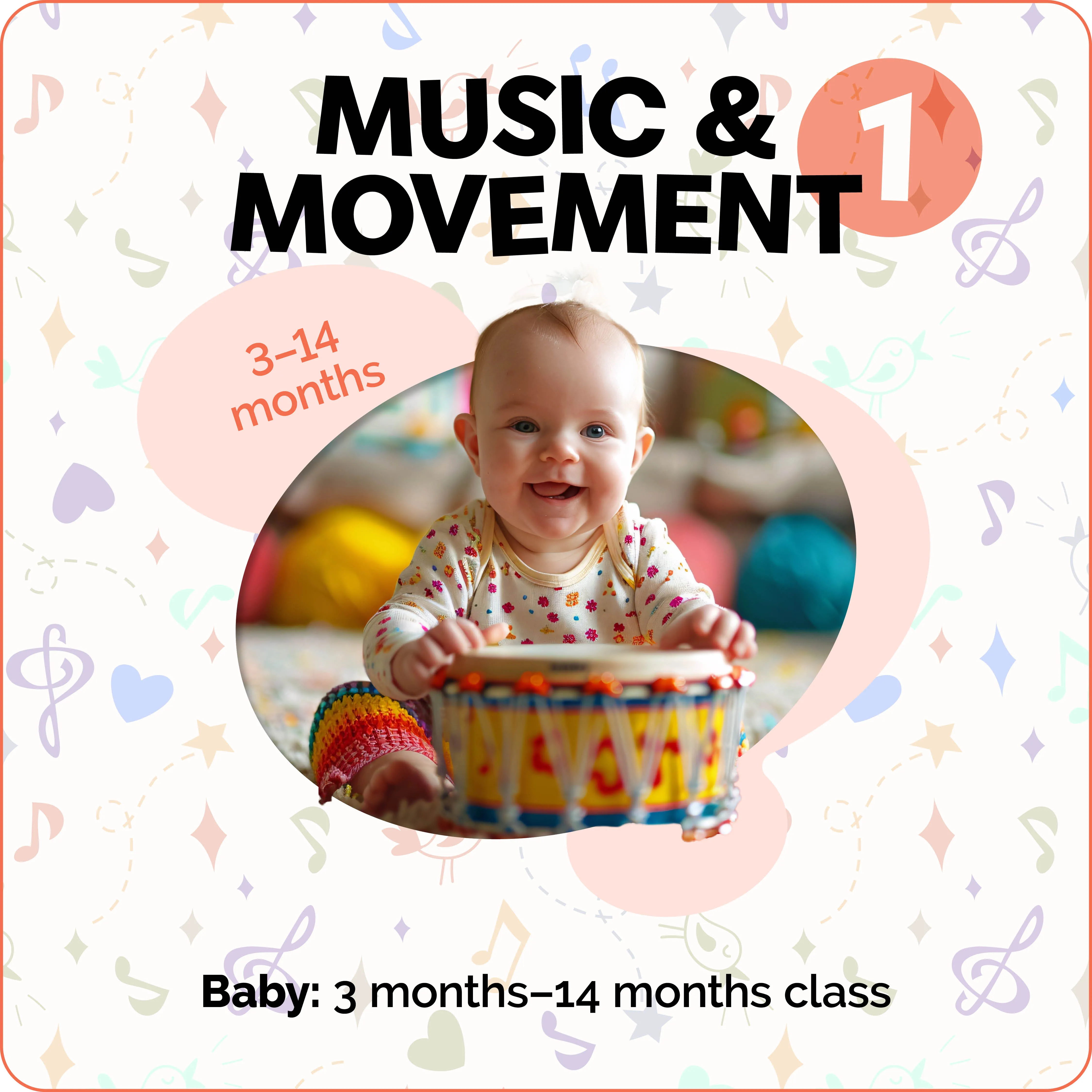 1. Winter 2025 Jan - Mar - Music & Movement - Baby 3mths to 14mths - 10 weeks