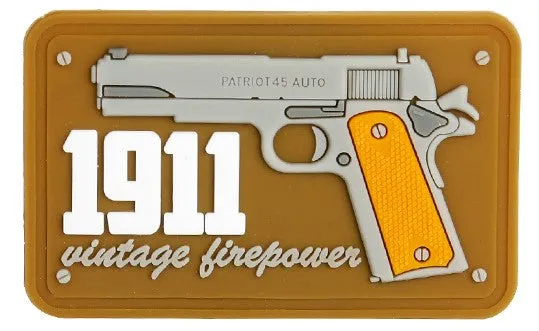 1911 Vintage Firepower - Brown - PVC Patch