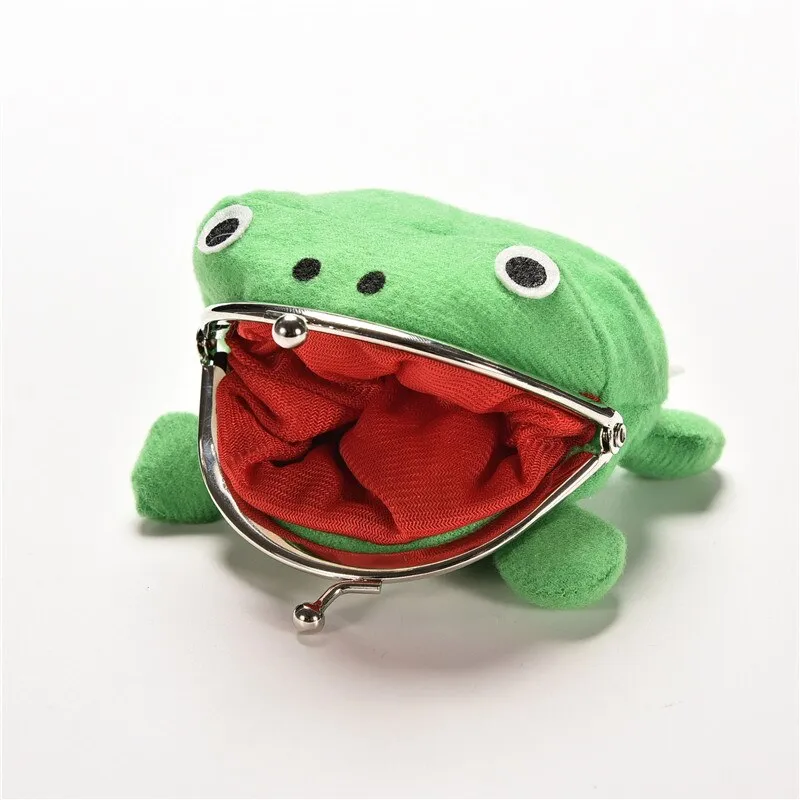 1PCS Hot Selling Frog Wallet Anime Cartoon Wallet Coin Purse Manga Flannel Wallet Cute Purse Coin Holder