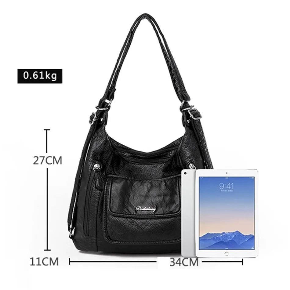 2021 Genuine Leather women Handbags Multifunction Shoulder Bags Travel BackPack