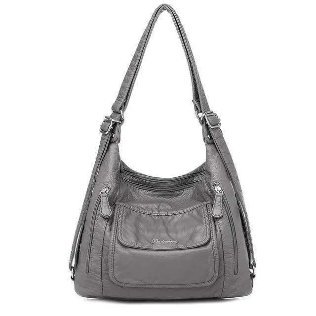 2021 Genuine Leather women Handbags Multifunction Shoulder Bags Travel BackPack