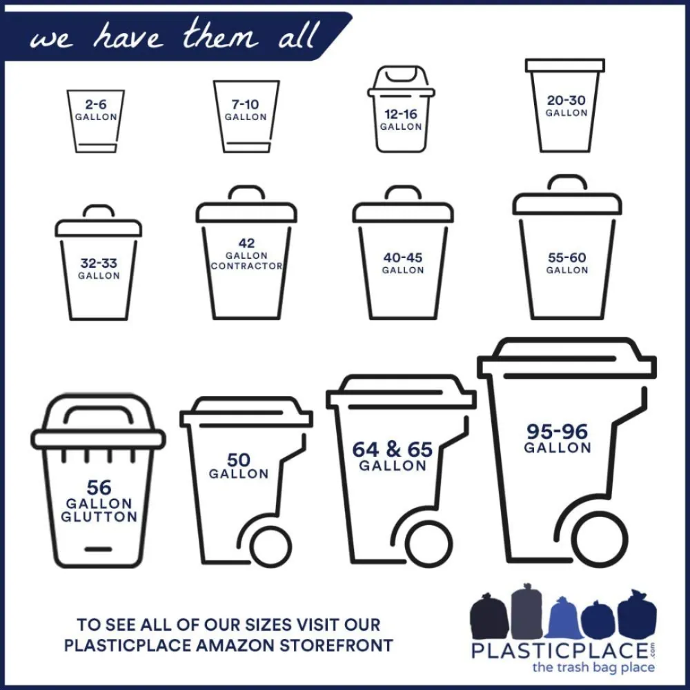 33 Gallon Low Density Bags - 1.5 Mil - 100/Case