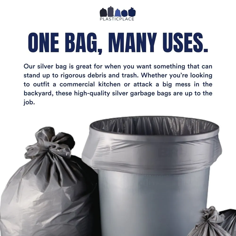 33 Gallon Low Density Bags - 1.5 Mil - 100/Case