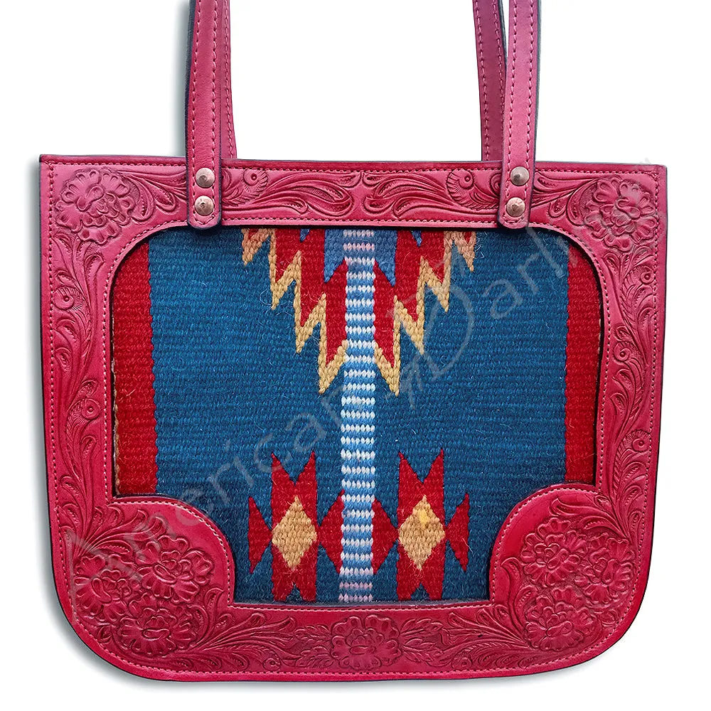 ADBGH114 American Darling Hand Tooled Saddle Blanket Genuine Leather Women Bag Western Handbag Purse