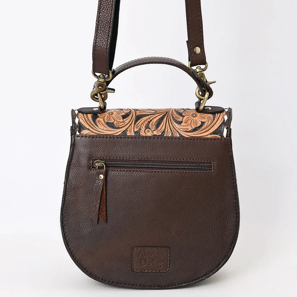 American Darling Adbga529 Small Crossbody Hand Tooled Genuine Leather Women Bag Western Handbag Purse
