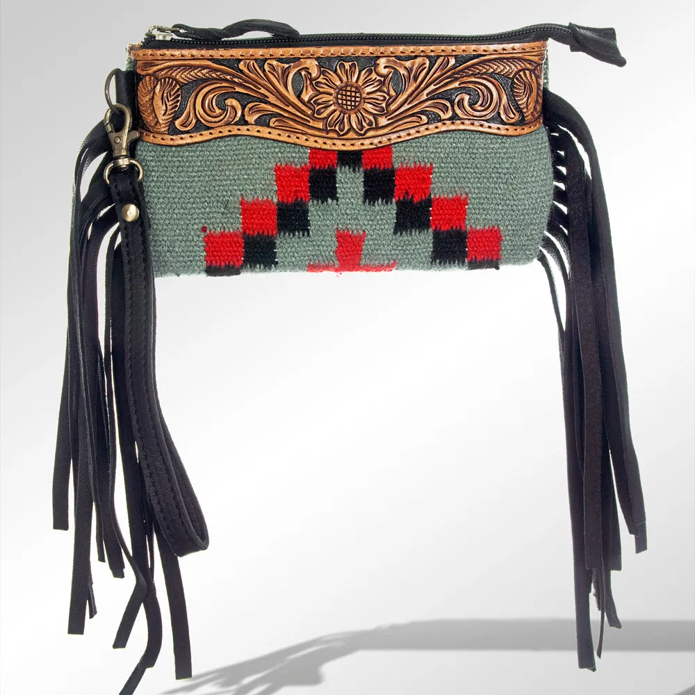 American Darling ADBGZ232 Wallet Hand Tooled Saddle Blanket Genuine Leather Women Bag Western Handbag Purse