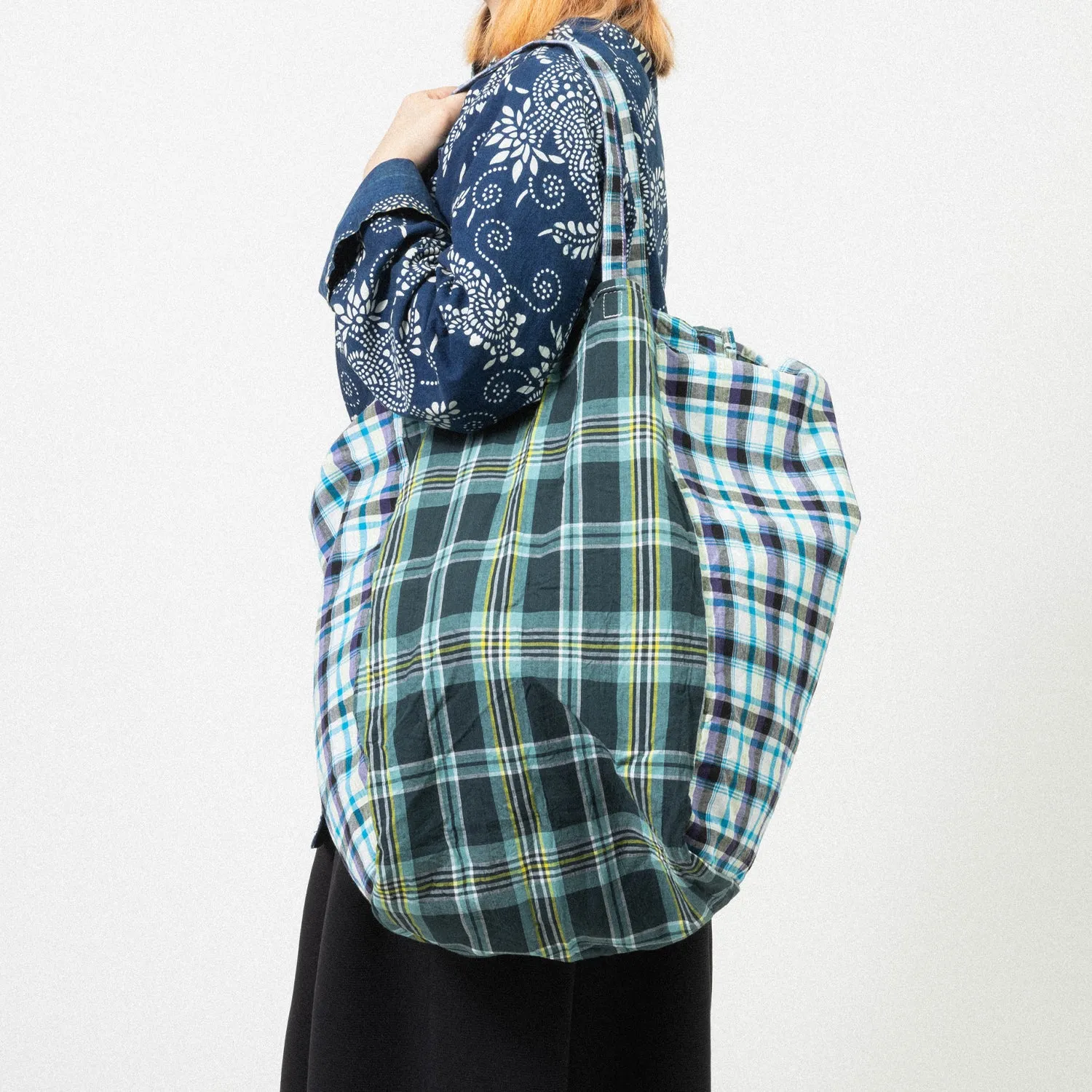 [AMIACALVA] EASY BAG (L) _ PLAID BLUE