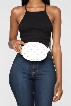 Angel Quilted Fanny Pack - White