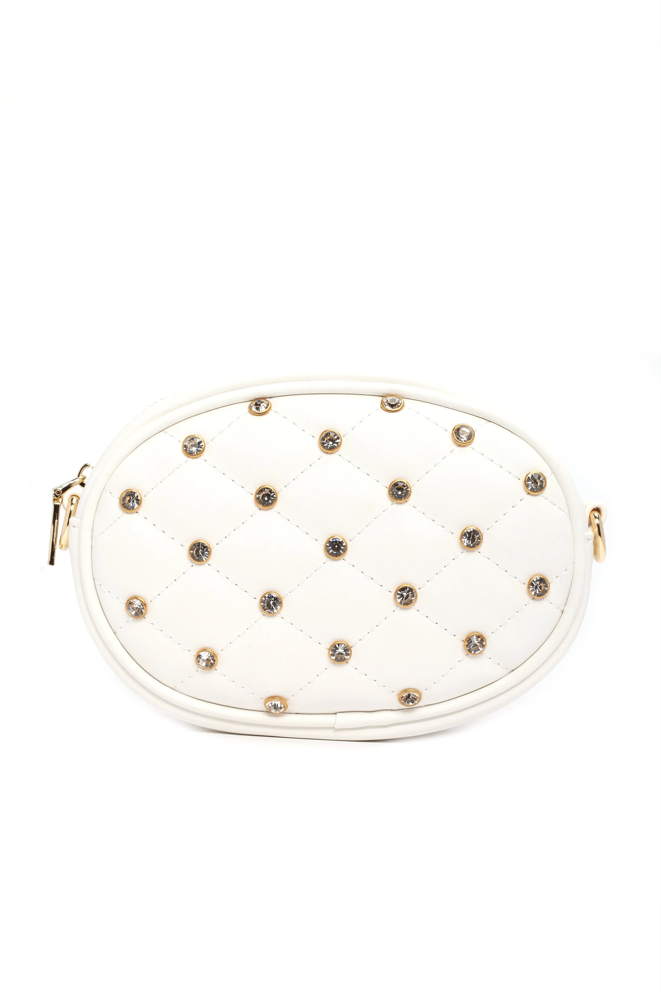 Angel Quilted Fanny Pack - White