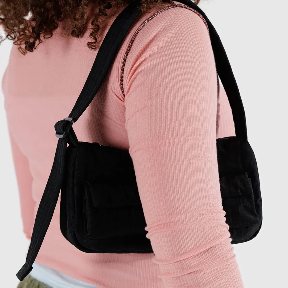 Baggu Cargo Shoulder Bag Black