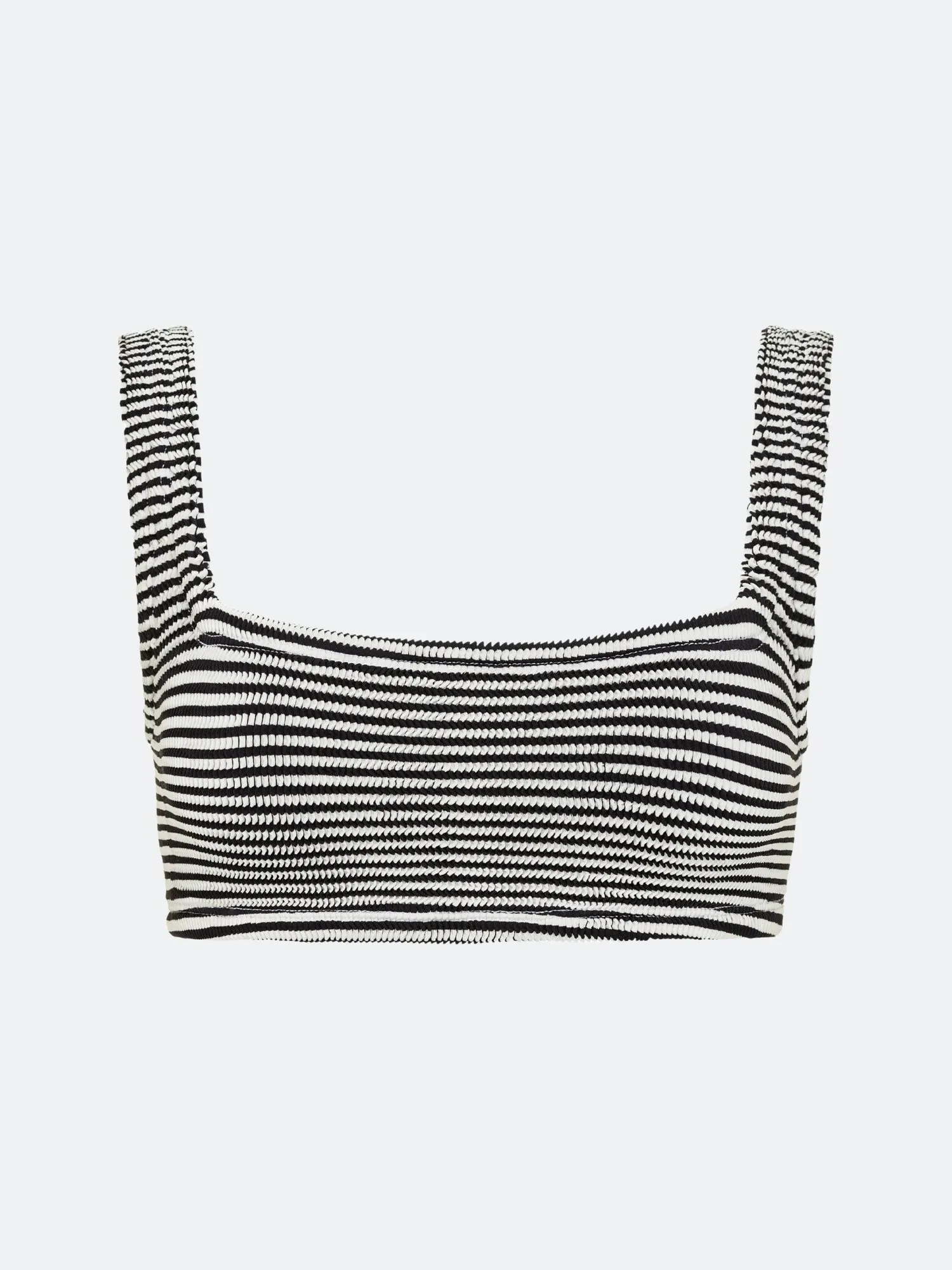 BALBOA BIKINI TOP - BLACK STRIPED