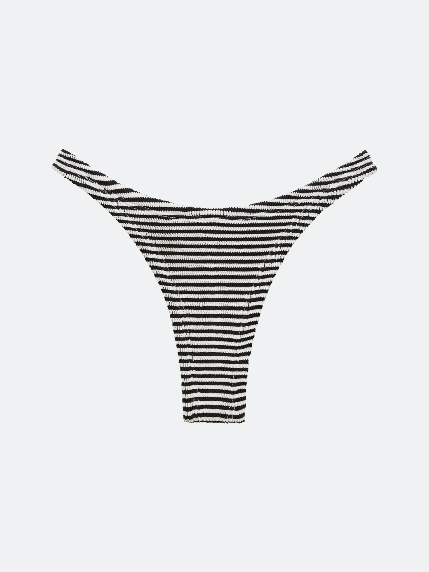 BALBOA CHEEKY BIKINI BOTTOM - BLACK STRIPED