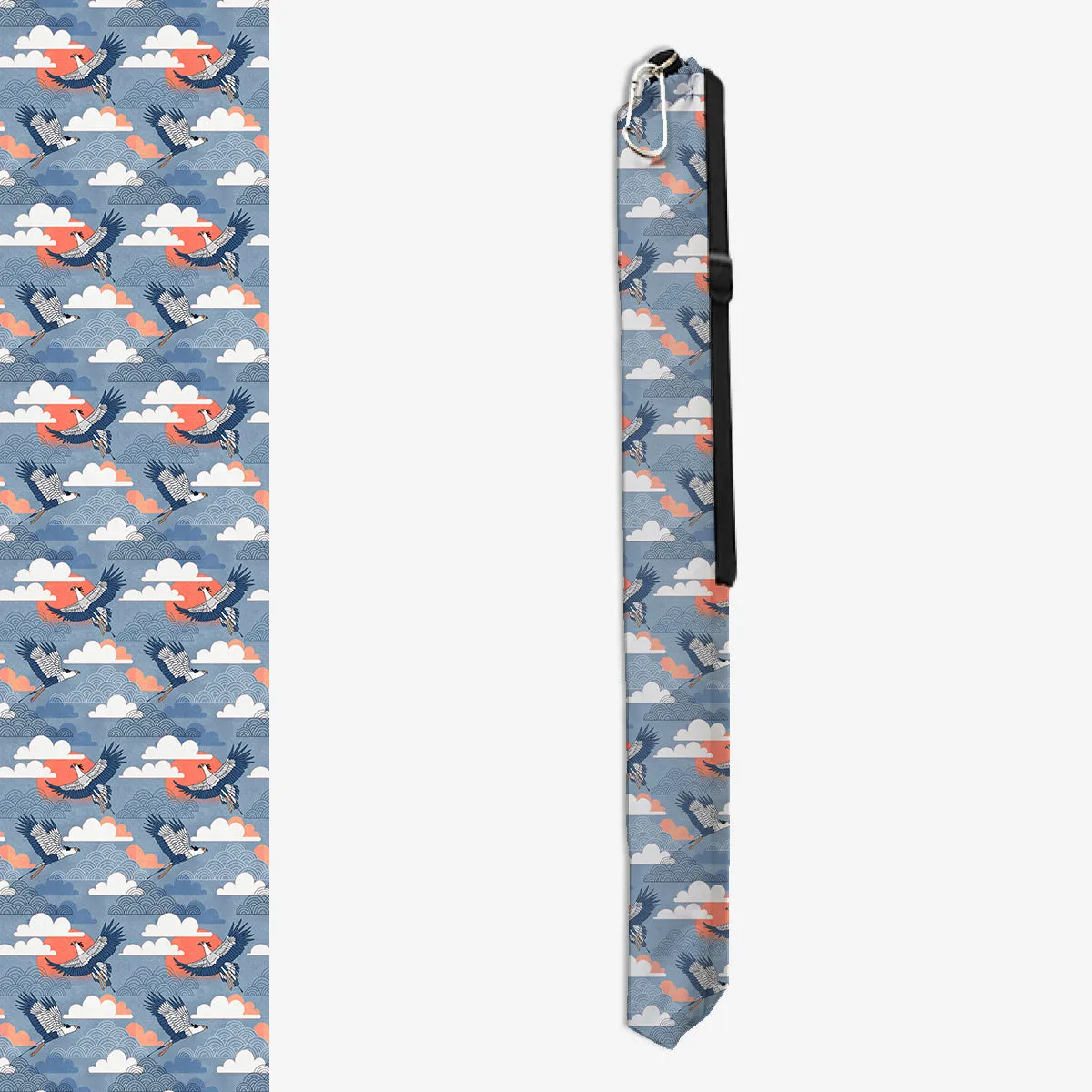 Bold Oriental Style Secretary Birds Wargaming Mat Bag
