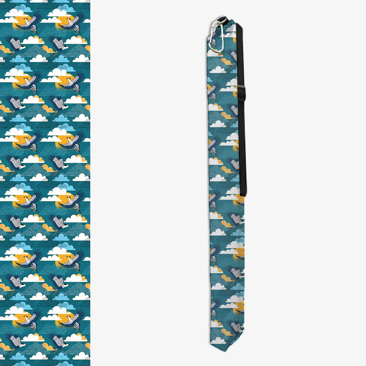 Bold Oriental Style Secretary Birds Wargaming Mat Bag
