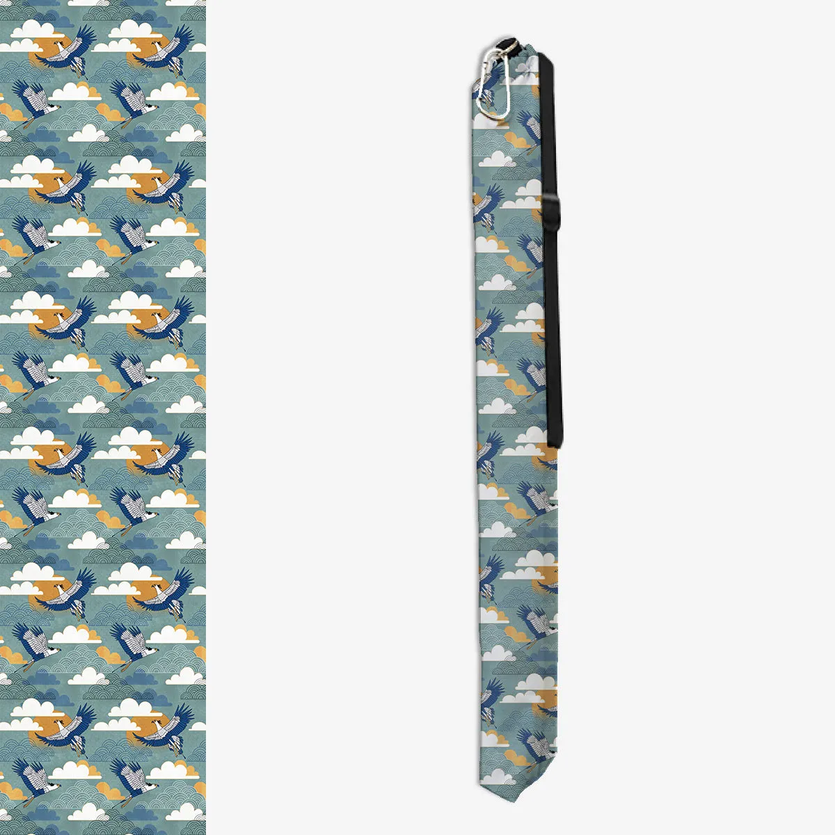 Bold Oriental Style Secretary Birds Wargaming Mat Bag