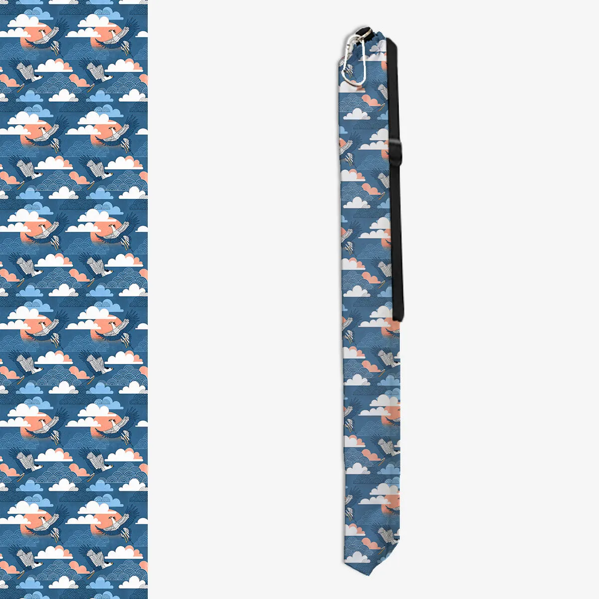 Bold Oriental Style Secretary Birds Wargaming Mat Bag