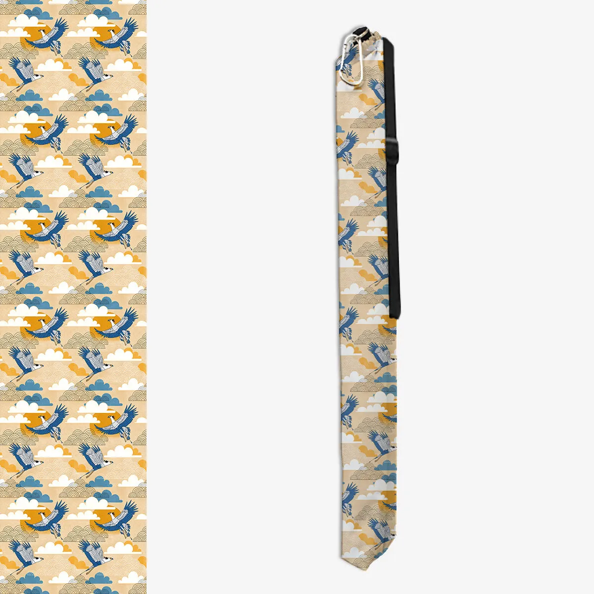 Bold Oriental Style Secretary Birds Wargaming Mat Bag