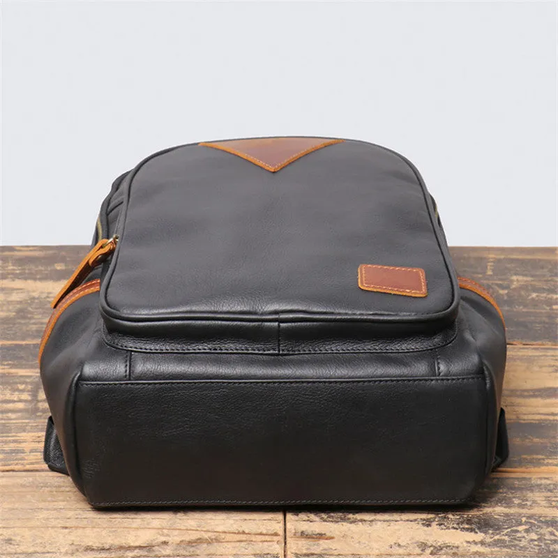 British Retro Leather Backpack