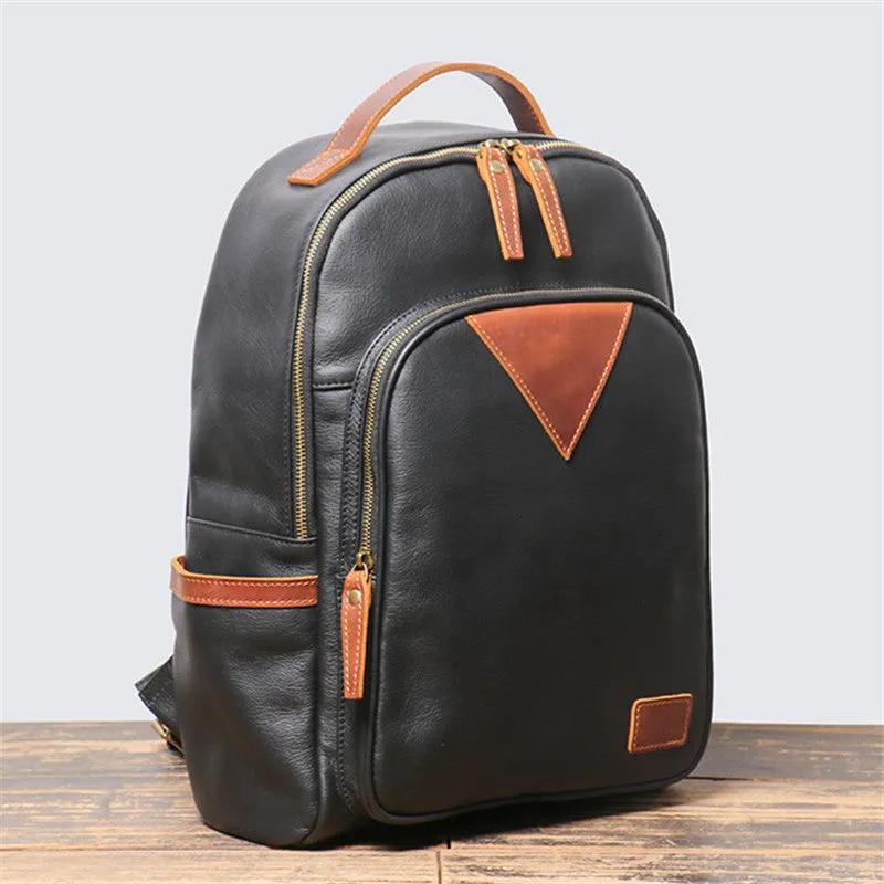 British Retro Leather Backpack