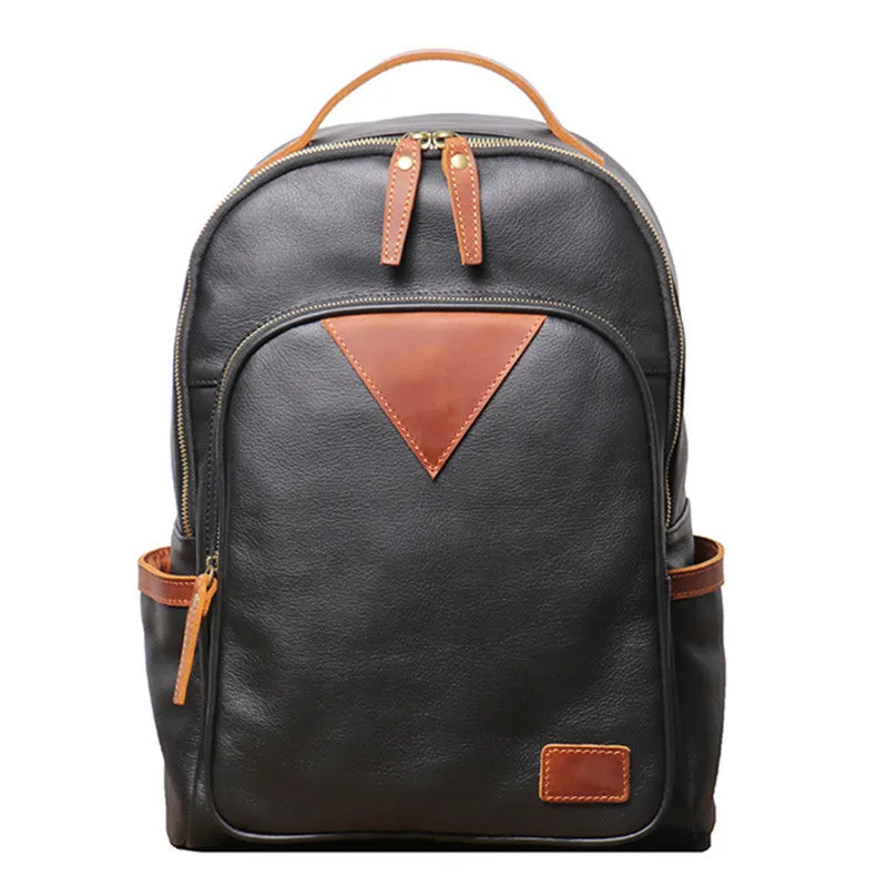 British Retro Leather Backpack
