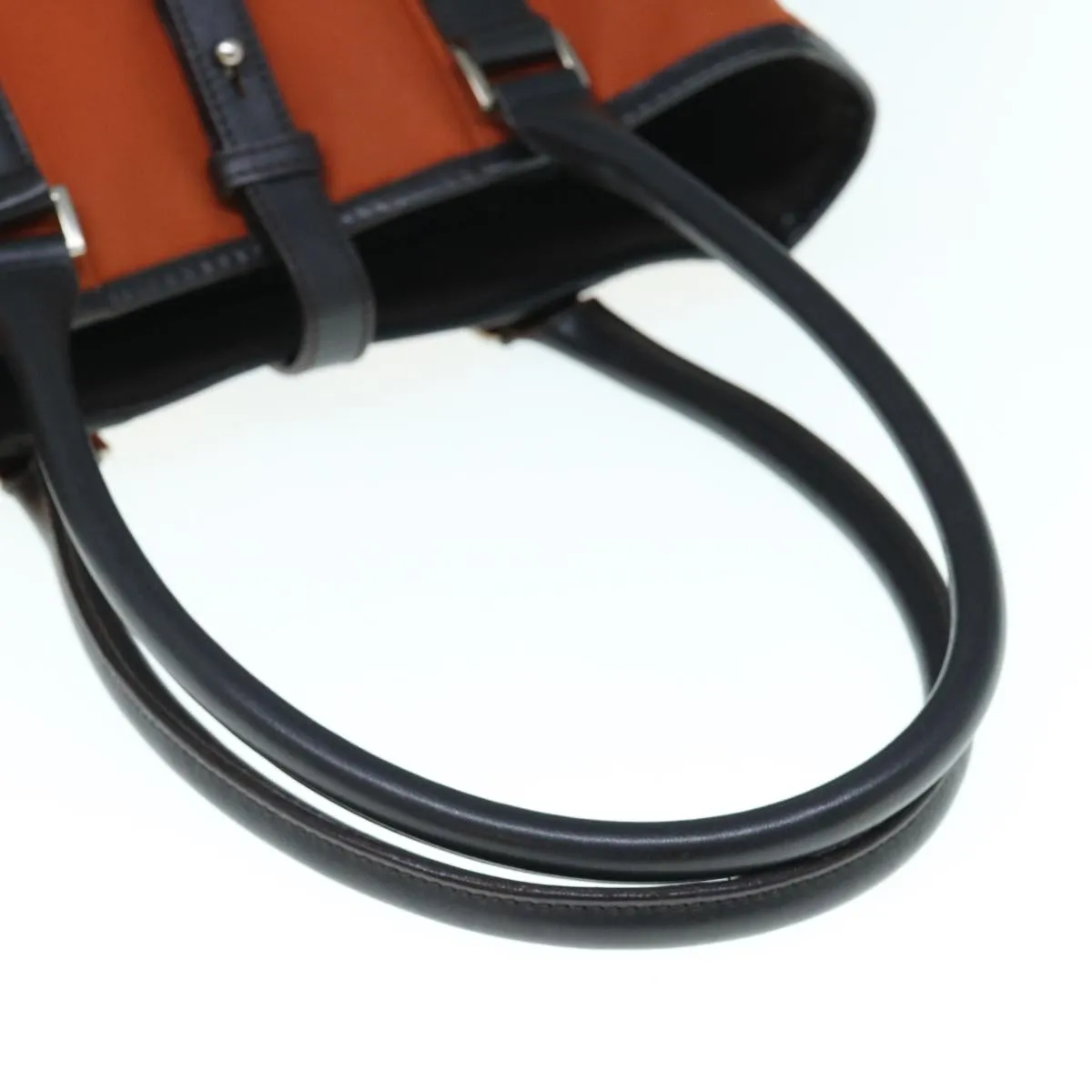 BURBERRY Black label Shoulder Bag Canvas Orange  bs11428