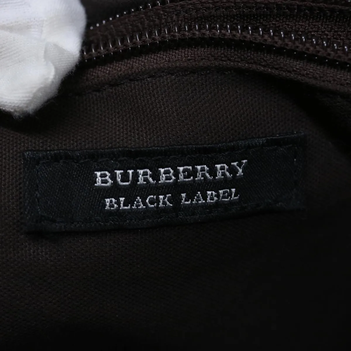 BURBERRY Black label Shoulder Bag Canvas Orange  bs11428