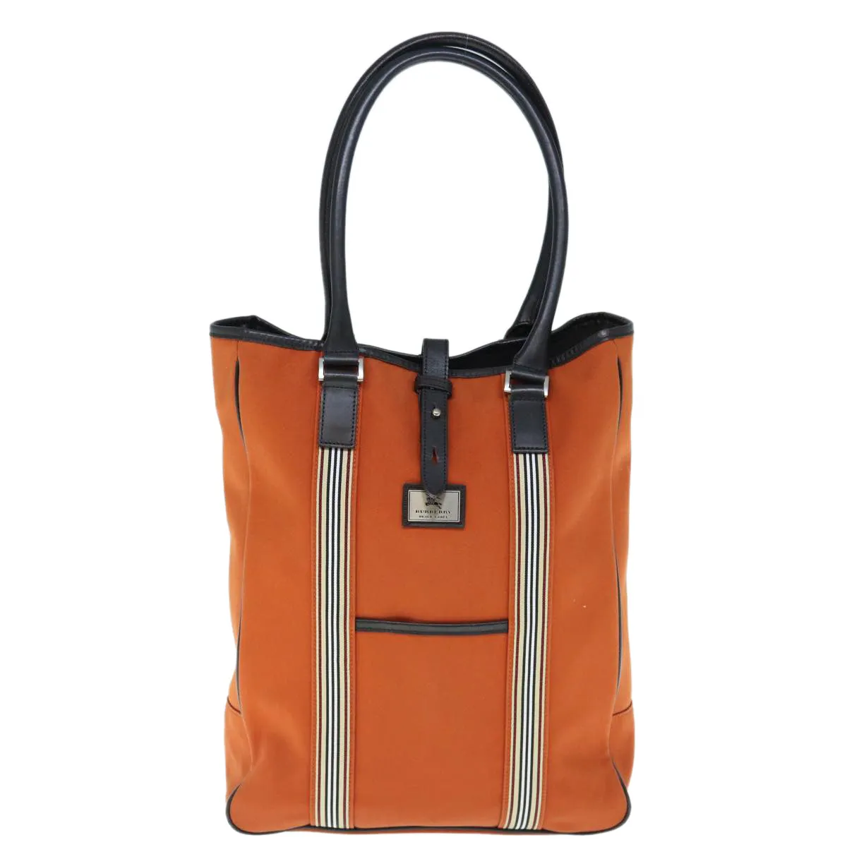 BURBERRY Black label Shoulder Bag Canvas Orange  bs11428