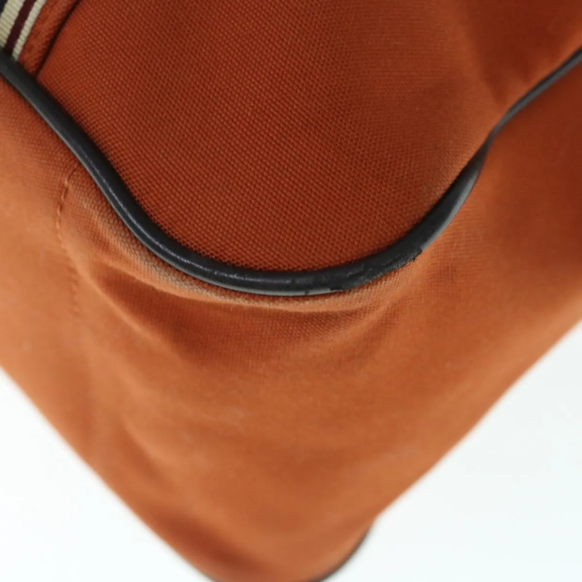 BURBERRY Black label Shoulder Bag Canvas Orange  bs11428