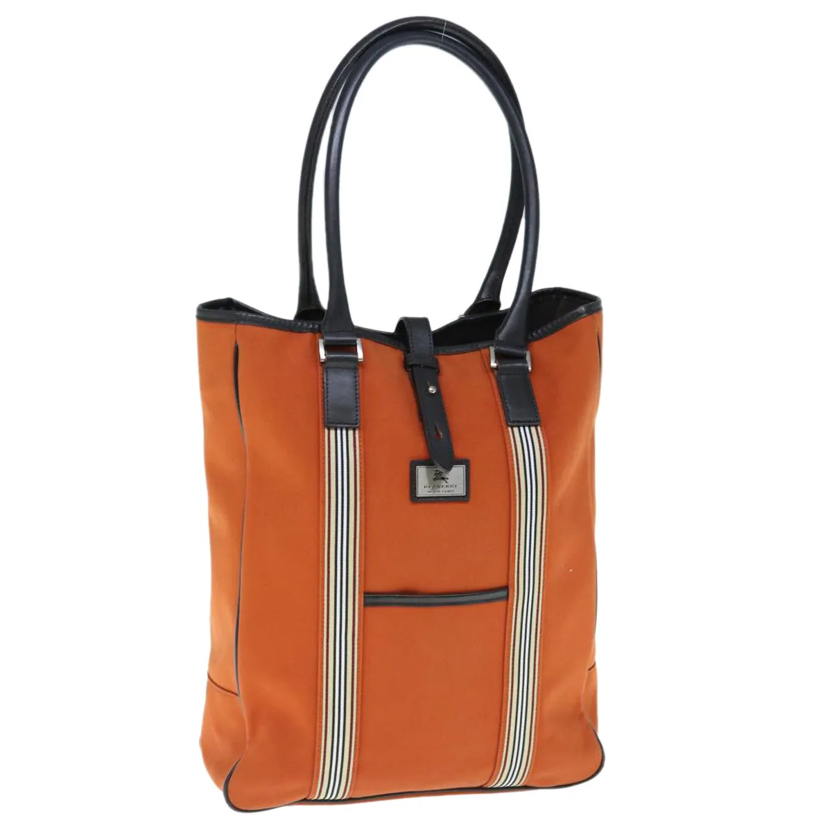 BURBERRY Black label Shoulder Bag Canvas Orange  bs11428