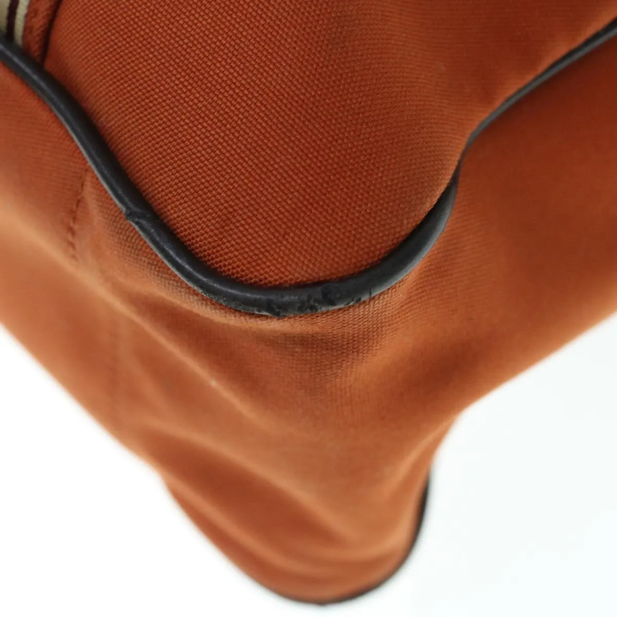 BURBERRY Black label Shoulder Bag Canvas Orange  bs11428