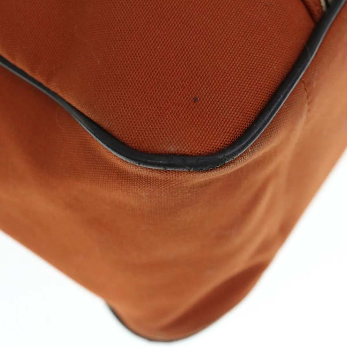 BURBERRY Black label Shoulder Bag Canvas Orange  bs11428