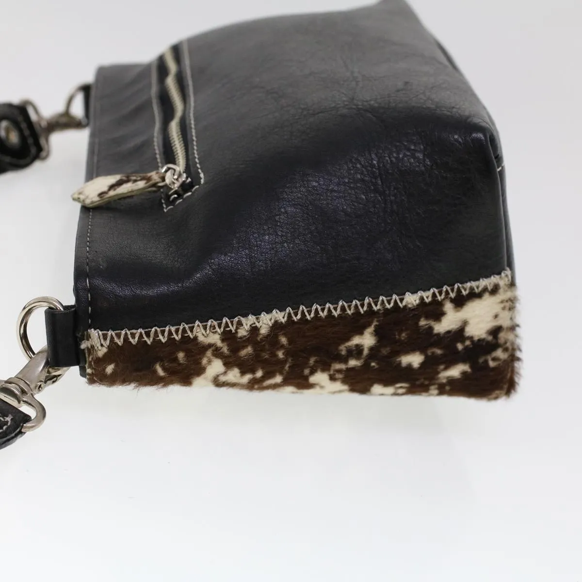 BURBERRY Blue Label Shoulder Bag Harako leather Brown  ti1215