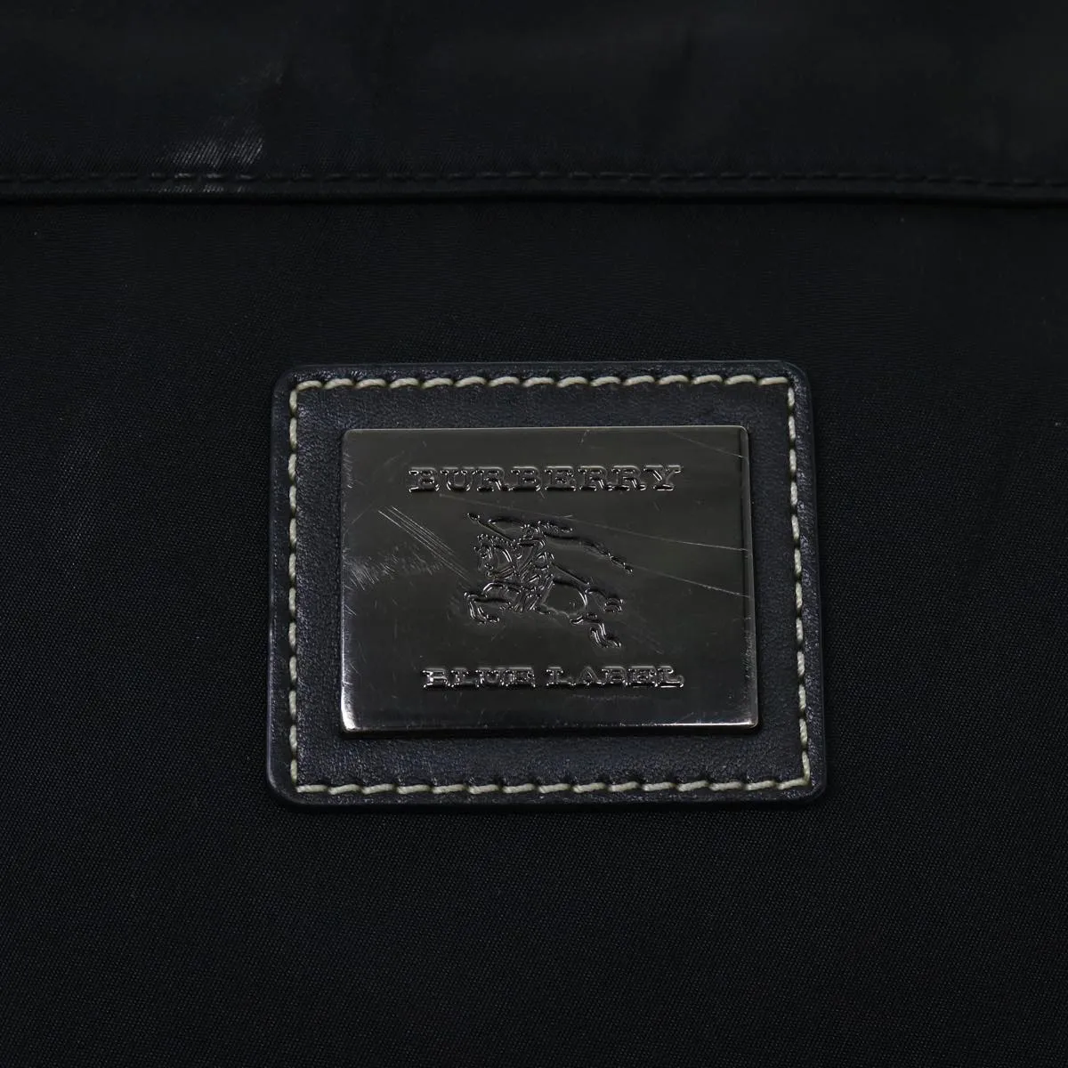 BURBERRY Blue Label Shoulder Bag Nylon Black Auth bs7873
