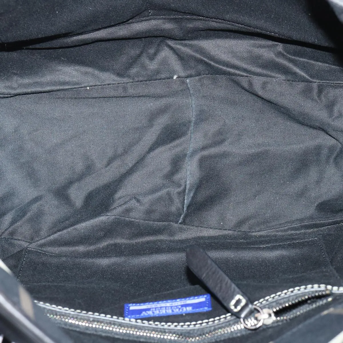 BURBERRY Blue Label Shoulder Bag Nylon Black Auth bs7873