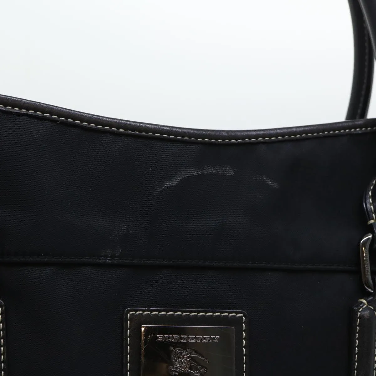 BURBERRY Blue Label Shoulder Bag Nylon Black Auth bs7873