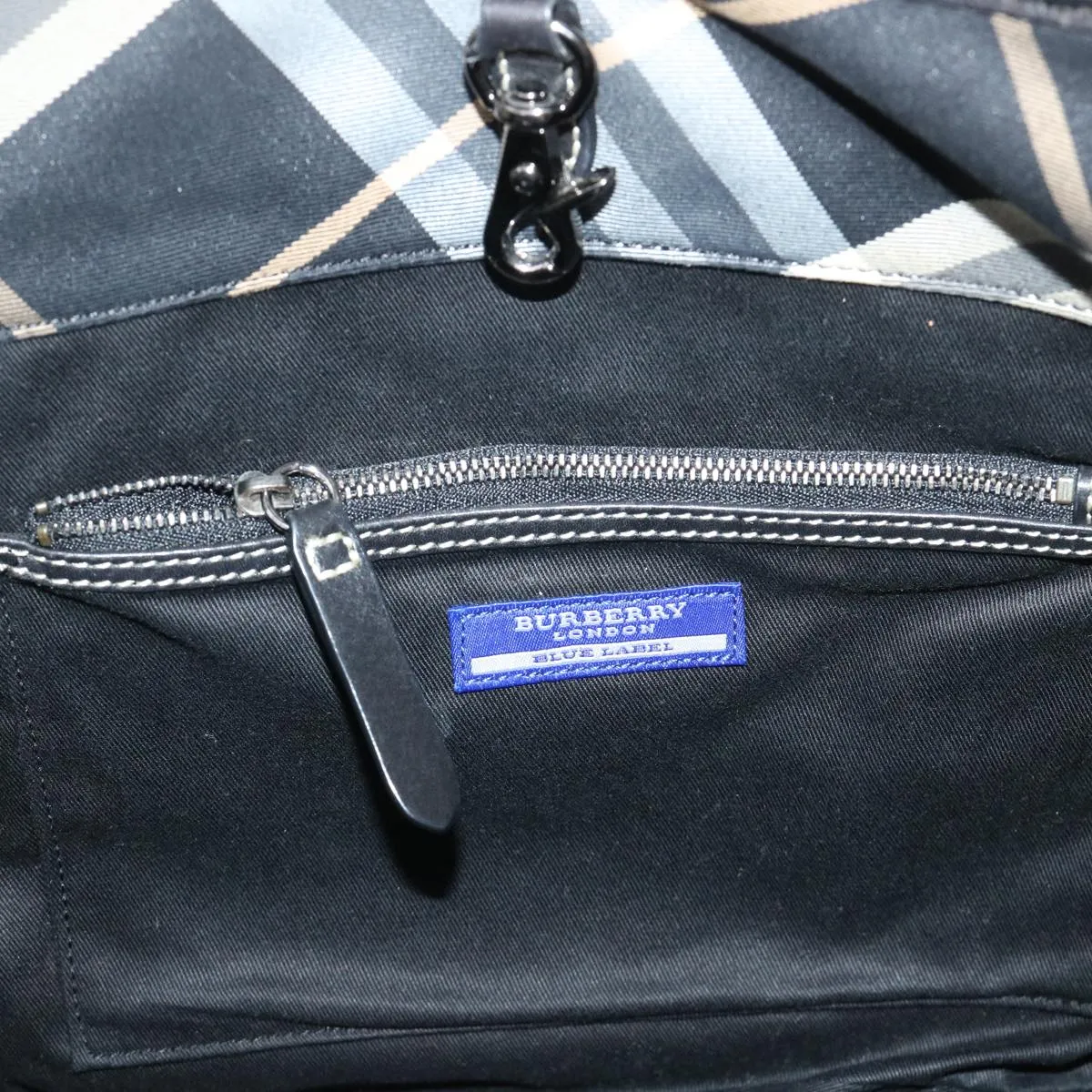 BURBERRY Blue Label Shoulder Bag Nylon Black  bs7873