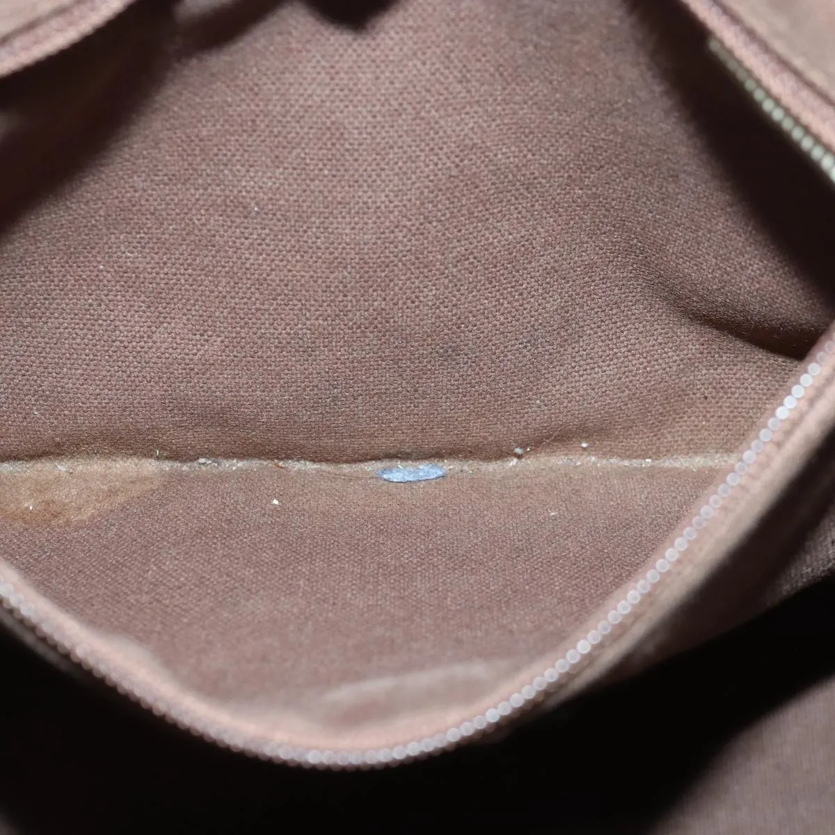 BURBERRY Nova Check Blue Label Shoulder Bag Wool Beige Silver  85897