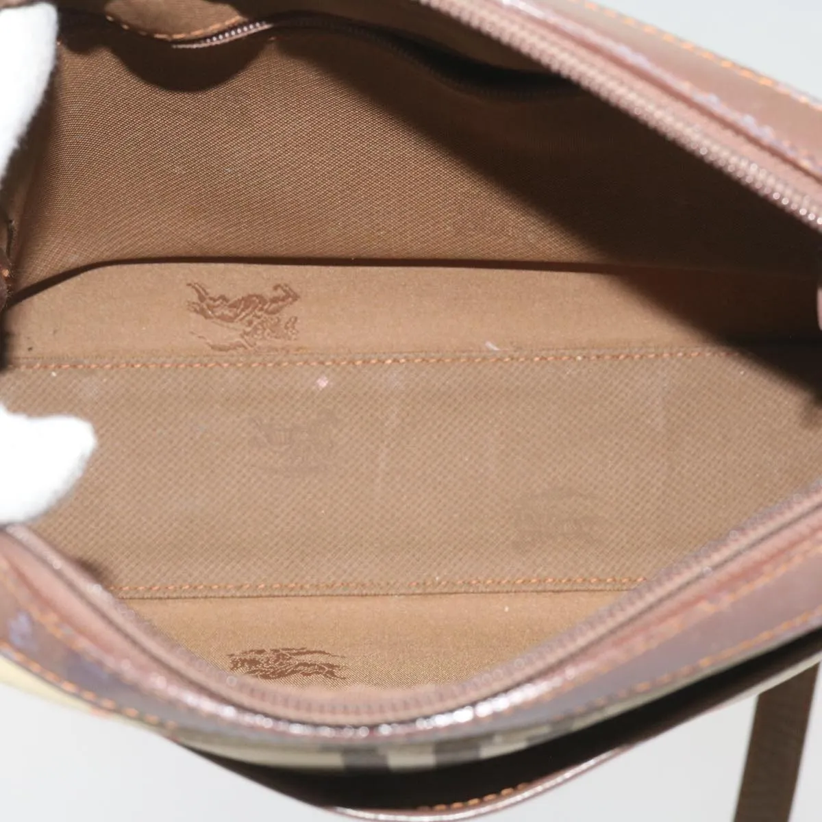 BURBERRY Nova Check Shoulder Bag Canvas Beige  ti1529