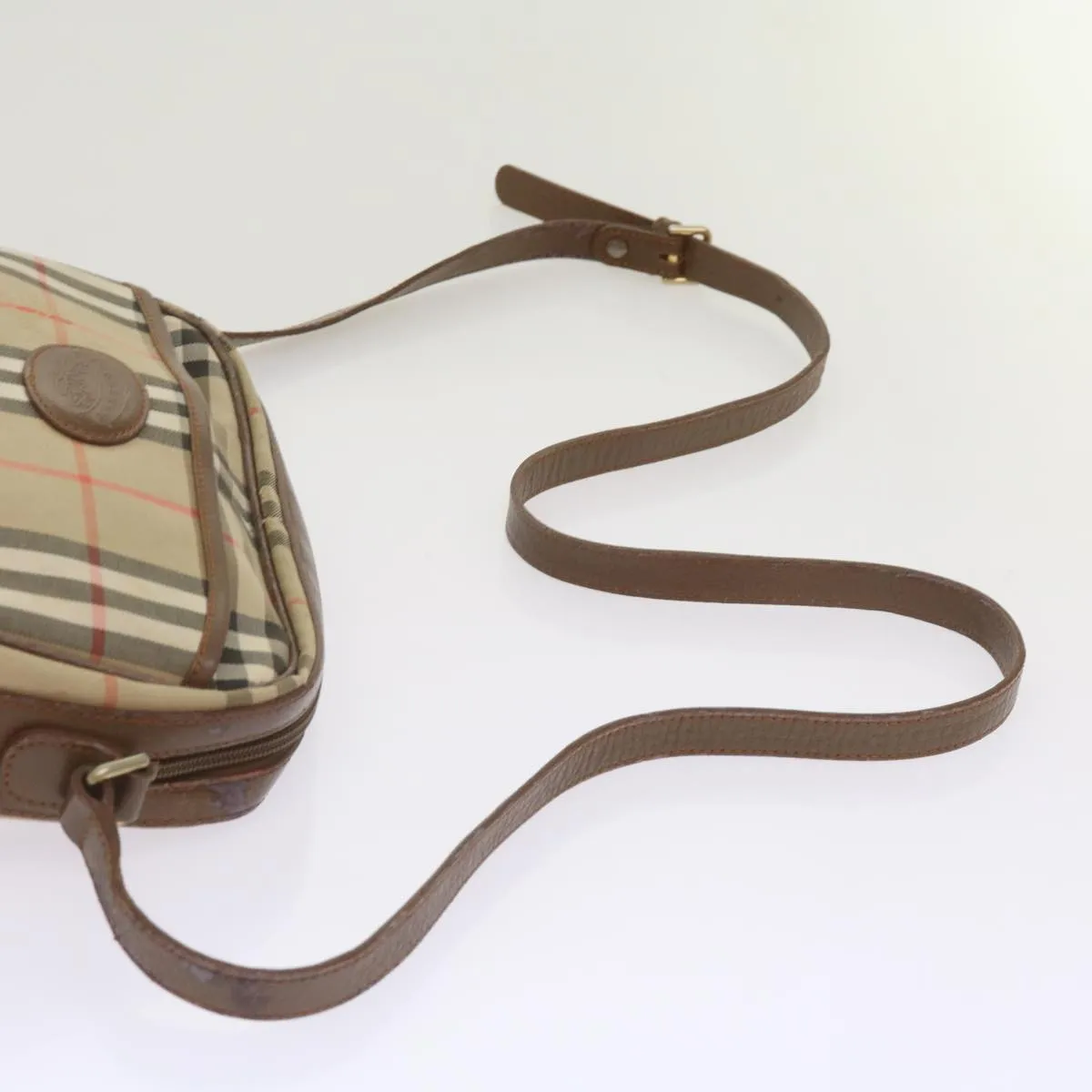 BURBERRY Nova Check Shoulder Bag Canvas Beige  ti1529