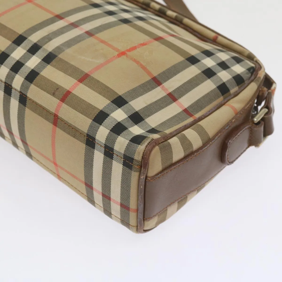 BURBERRY Nova Check Shoulder Bag Canvas Beige  ti1529
