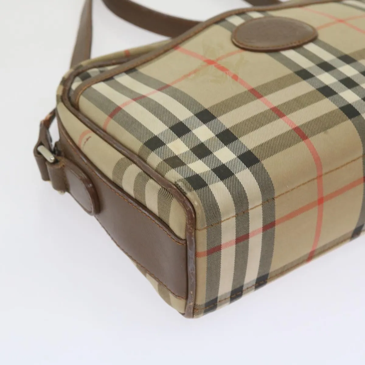 BURBERRY Nova Check Shoulder Bag Canvas Beige  ti1529