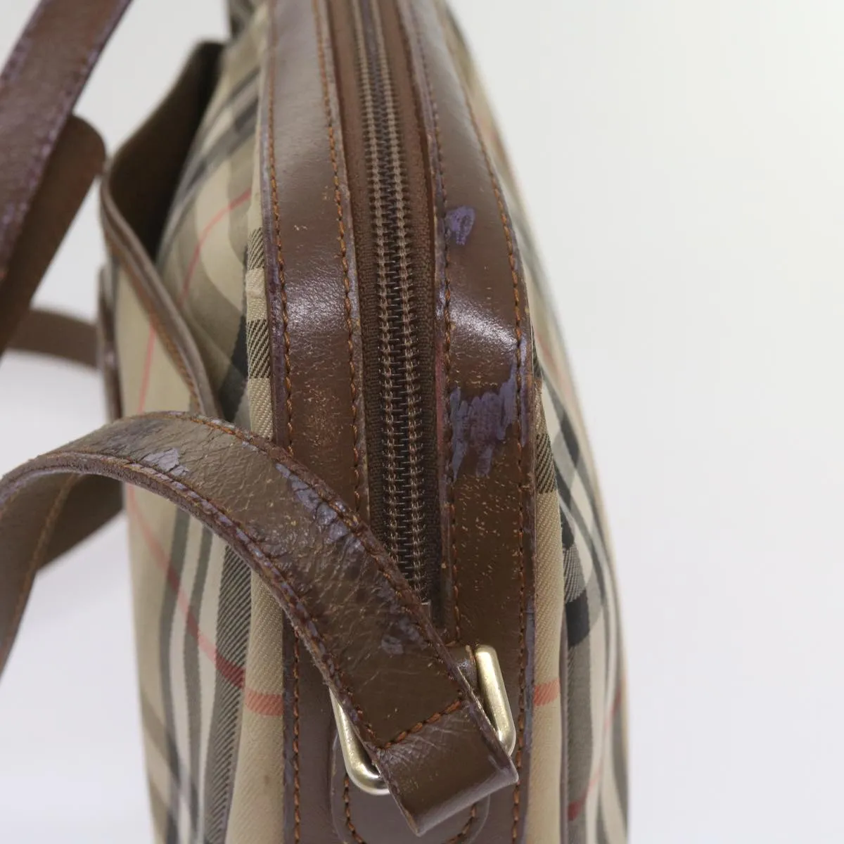 BURBERRY Nova Check Shoulder Bag Canvas Beige  ti1529