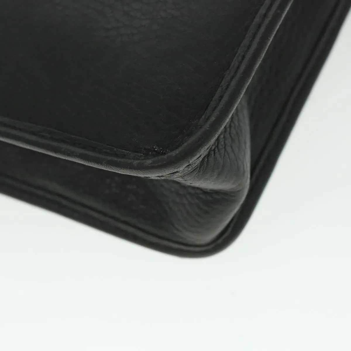 BURBERRYSs Clutch Bag Leather Black  bs8730
