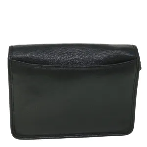 BURBERRYSs Clutch Bag Leather Black  bs8730