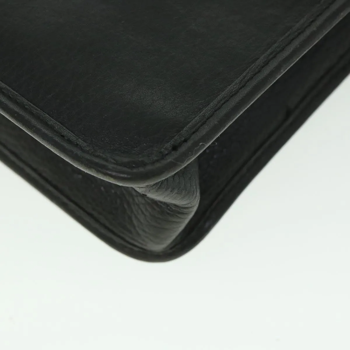 BURBERRYSs Clutch Bag Leather Black  bs8730