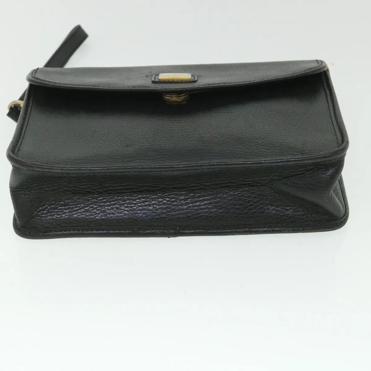 BURBERRYSs Clutch Bag Leather Black  bs8730