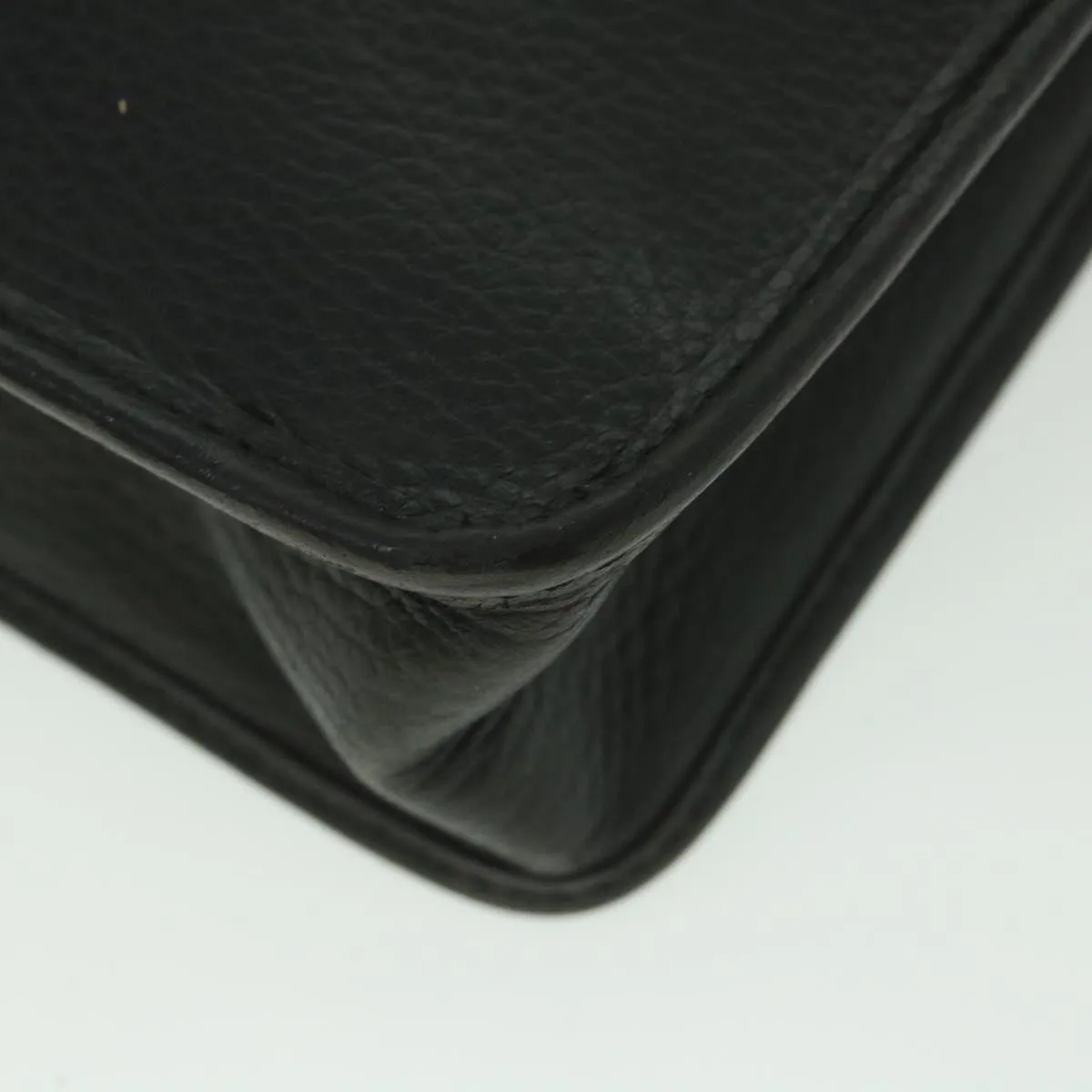 BURBERRYSs Clutch Bag Leather Black  bs8730