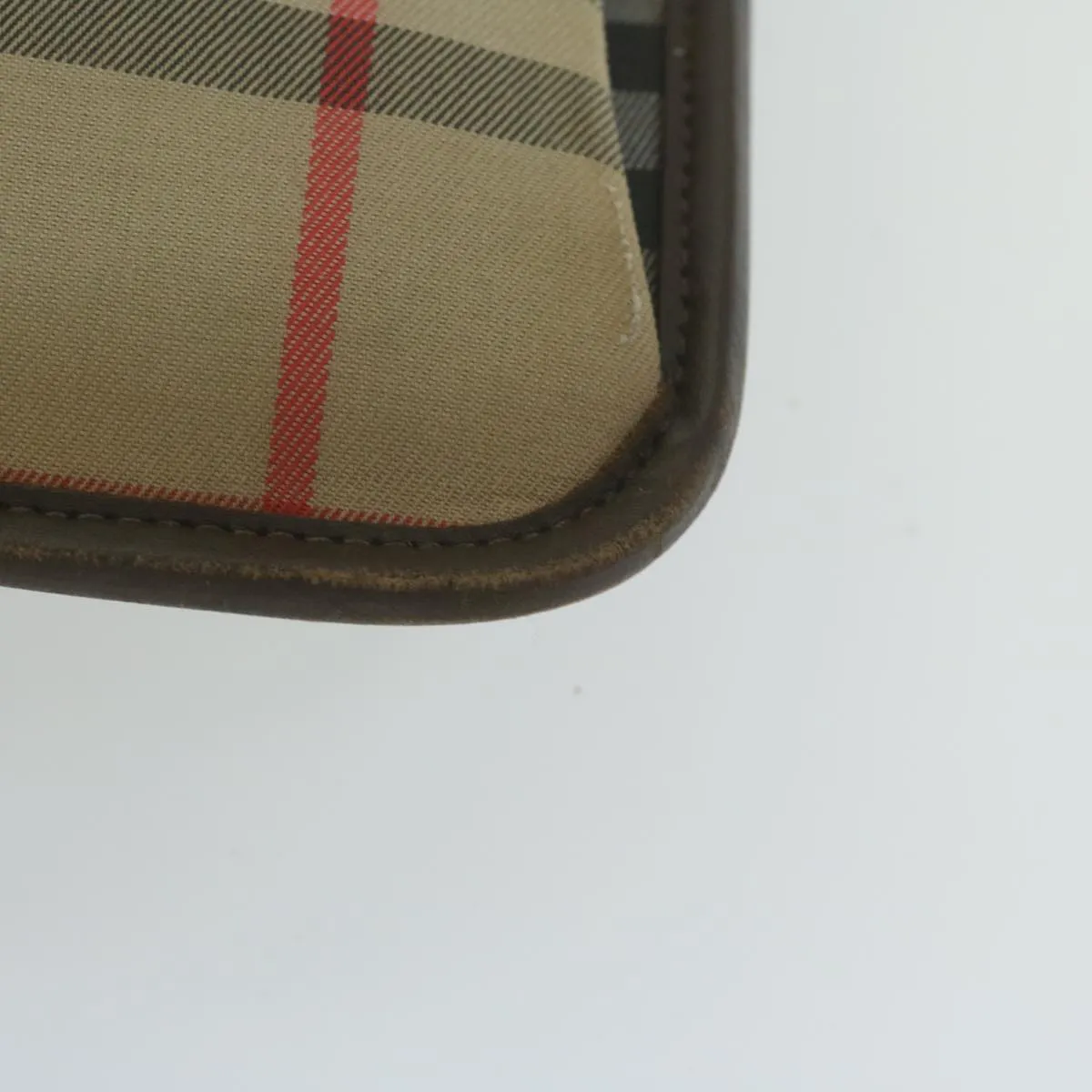 BURBERRYSs Nova Check Clutch Bag Nylon Beige  yk10018
