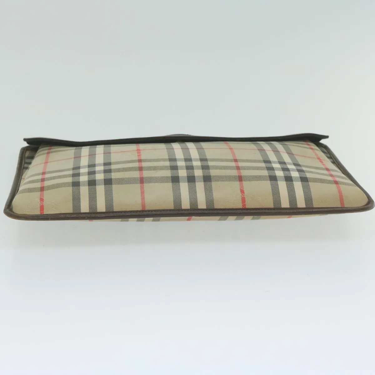 BURBERRYSs Nova Check Clutch Bag Nylon Beige  yk10018