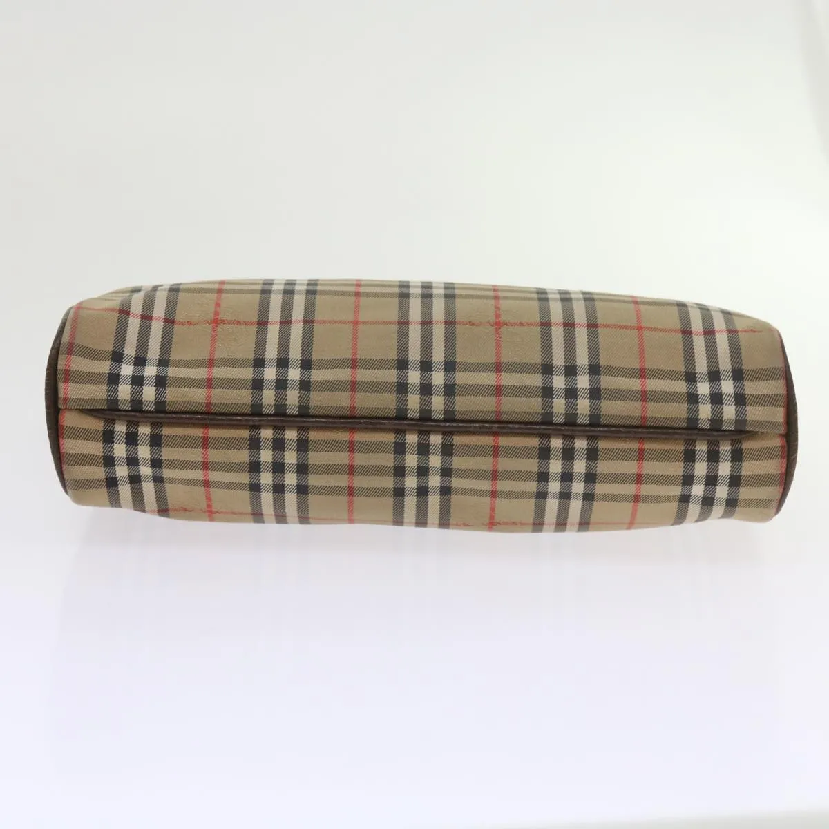 BURBERRYSs Nova Check Clutch Bag Nylon Canvas Beige  60353